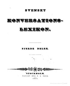 Svenskt konversations-lexicon, v.4, 1851_kapak