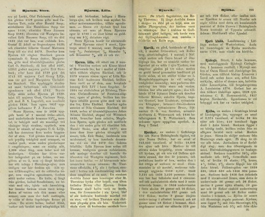 Historiskt-geografiskt och statistiskt lexikon öfver Sverige - Första Bandet. Inledning samt Text A och B-192.193