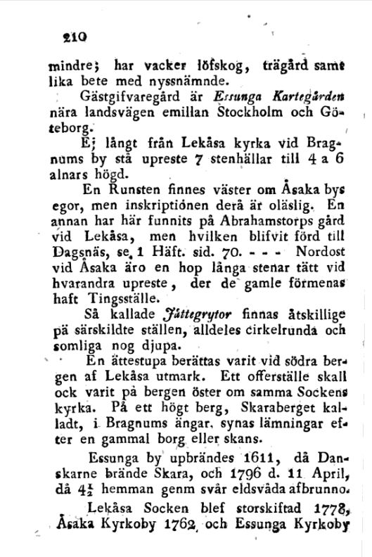 Försök till en korrt Beskrifning om Skara Stift, 2. cilt, s210
