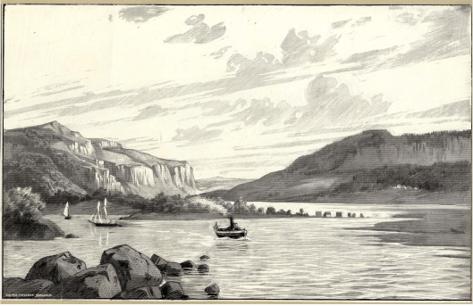 Utsikt mot Halle- och Hunneberg från nordöst_Andrén, Victor, 1885