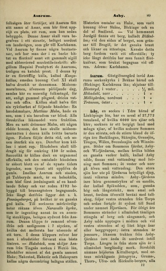 89 (Historiskt-geografiskt och statistiskt lexikon öfver Sverig