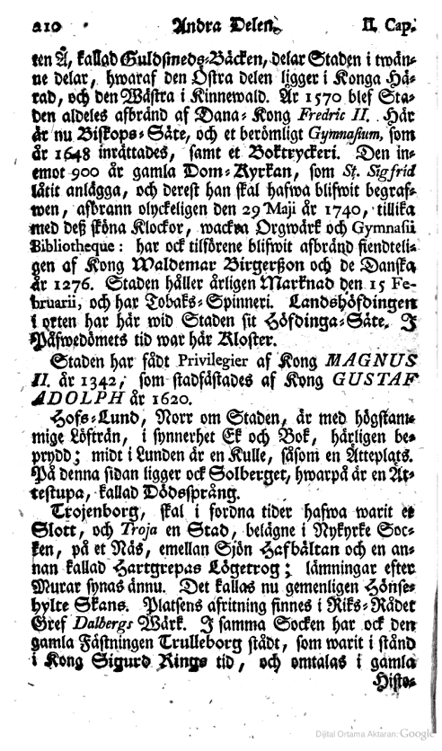 Inledning til Geographien öfwer Sweriges Ricke_EricTuneld_Solberget_210